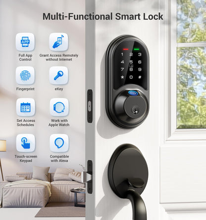 Veise Fingerprint Smart Lock with Keyless Entry