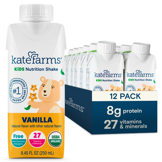 12 Pack Kate Farms Organic Kids Nutrition Shake