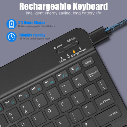 Bluetooth Keyboard for iPad, Samsung Tablets