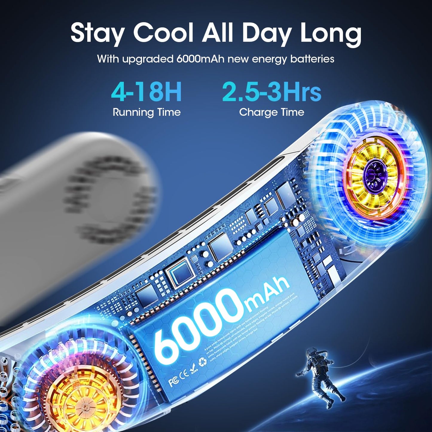 OLV Neck Fan 4 Turbo 6000mAh Portable