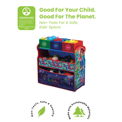 Delta Children Multi-Bin Toy Organizer, PJ Masks
