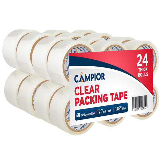 24 Rolls Clear Packing Tape for Moving & Shipping