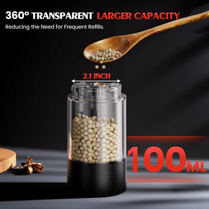 2 Pack Electric Salt and Pepper Grinder Set
