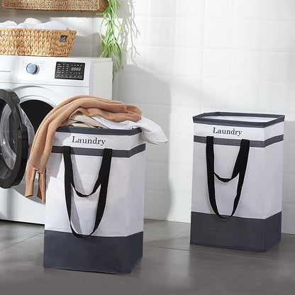 2 Pack Laundry Baskets with Carry Handles