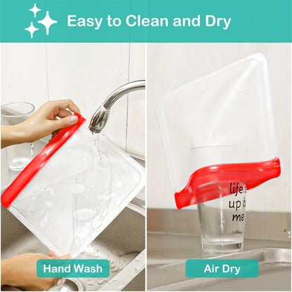 Reusable Silicone Food Storage Bags - 15 Packs