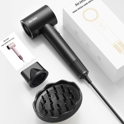 AirJetz High-Speed Ionic Hair Dryer with Diffuser