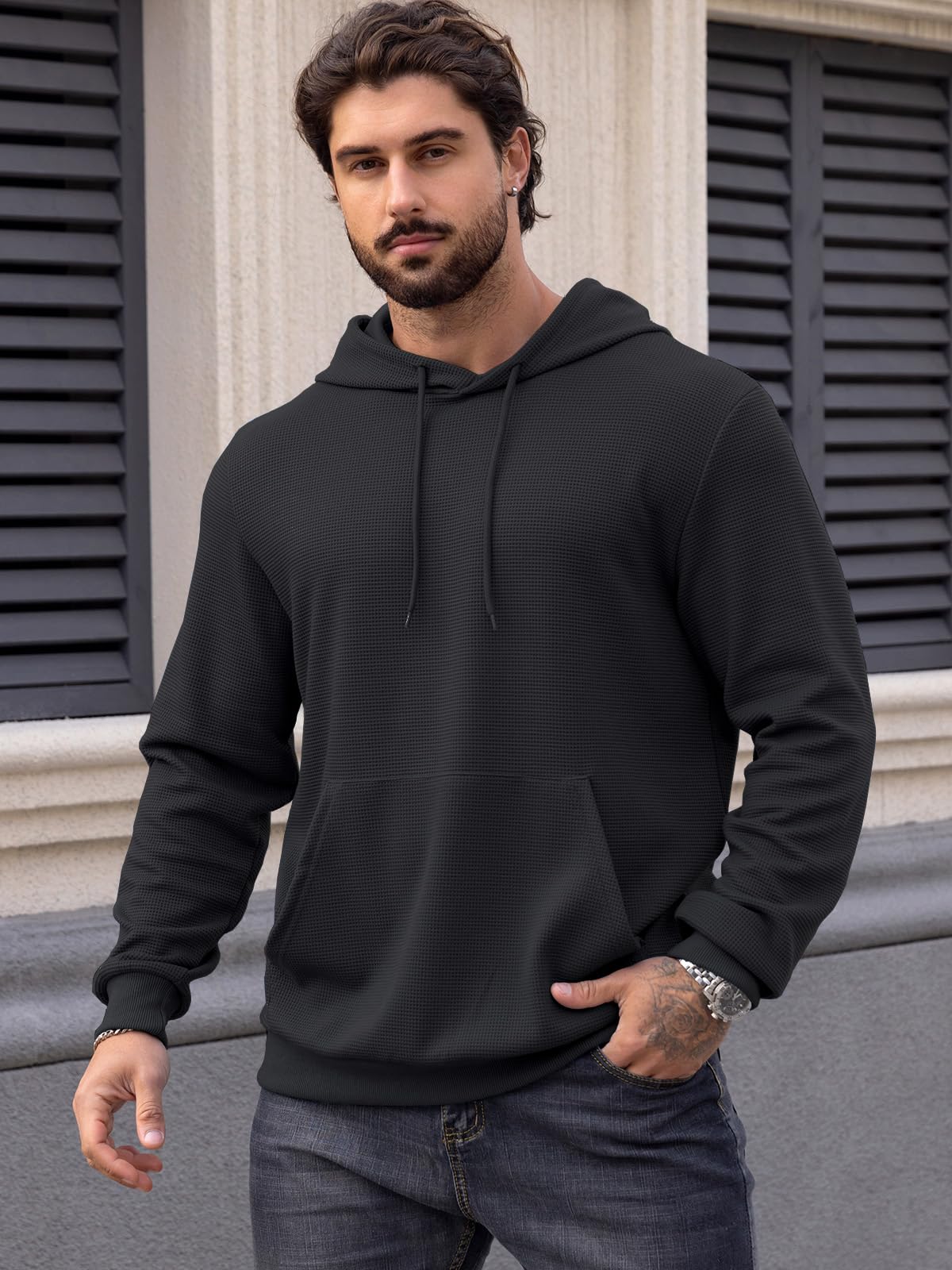 MANSDOUR Lightweight Hoodie for Men Sportswear