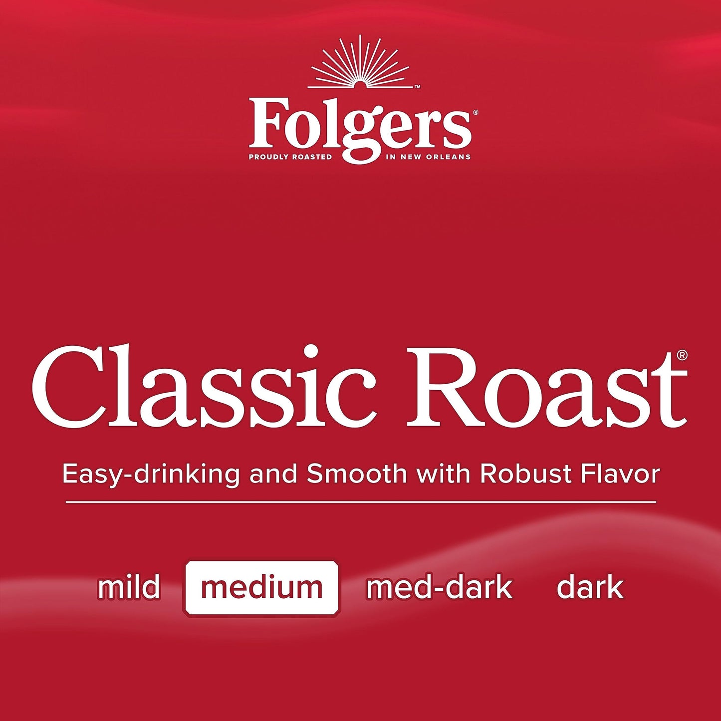 Folgers Classic Roast Coffee K-Cup Pods, 72 Count