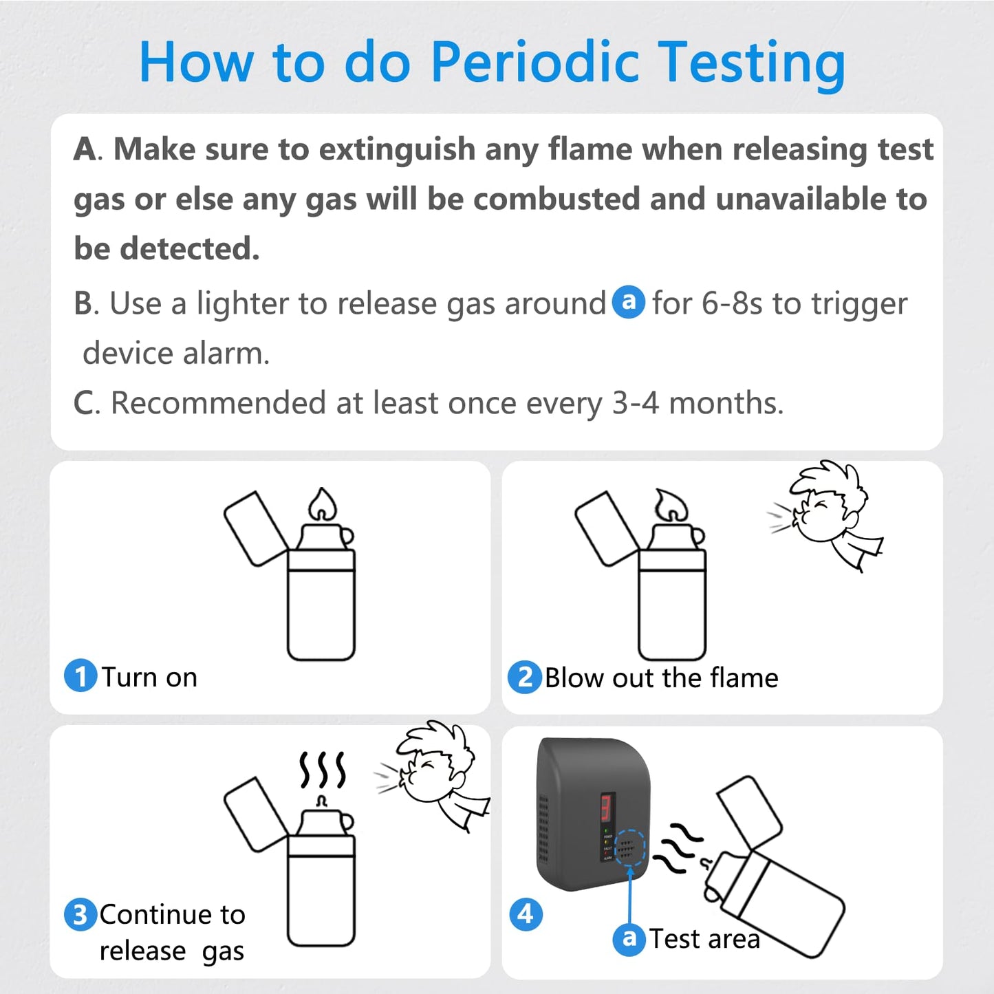 2 Pack Gas Leak Detector for Home Safety