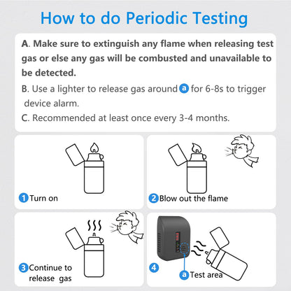 2 Pack Gas Leak Detector for Home Safety