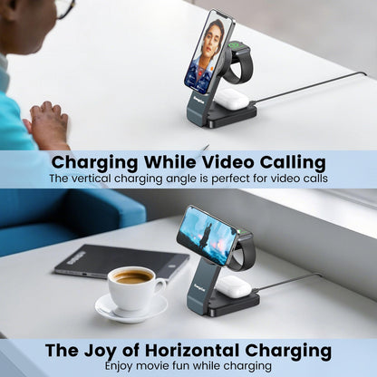 3-in-1 Wireless Charging Station for Apple Devices