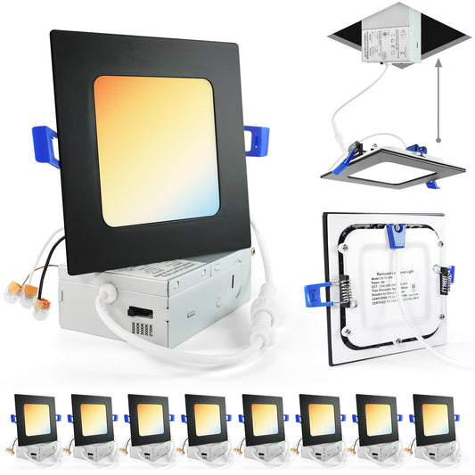8 Pack 4 Inch LED Recessed Lighting Downlights