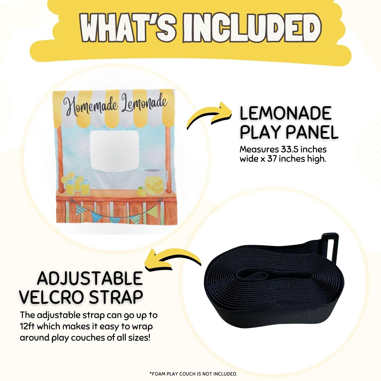 Kids Foam Sofa Play Panel - Lemonade Stand