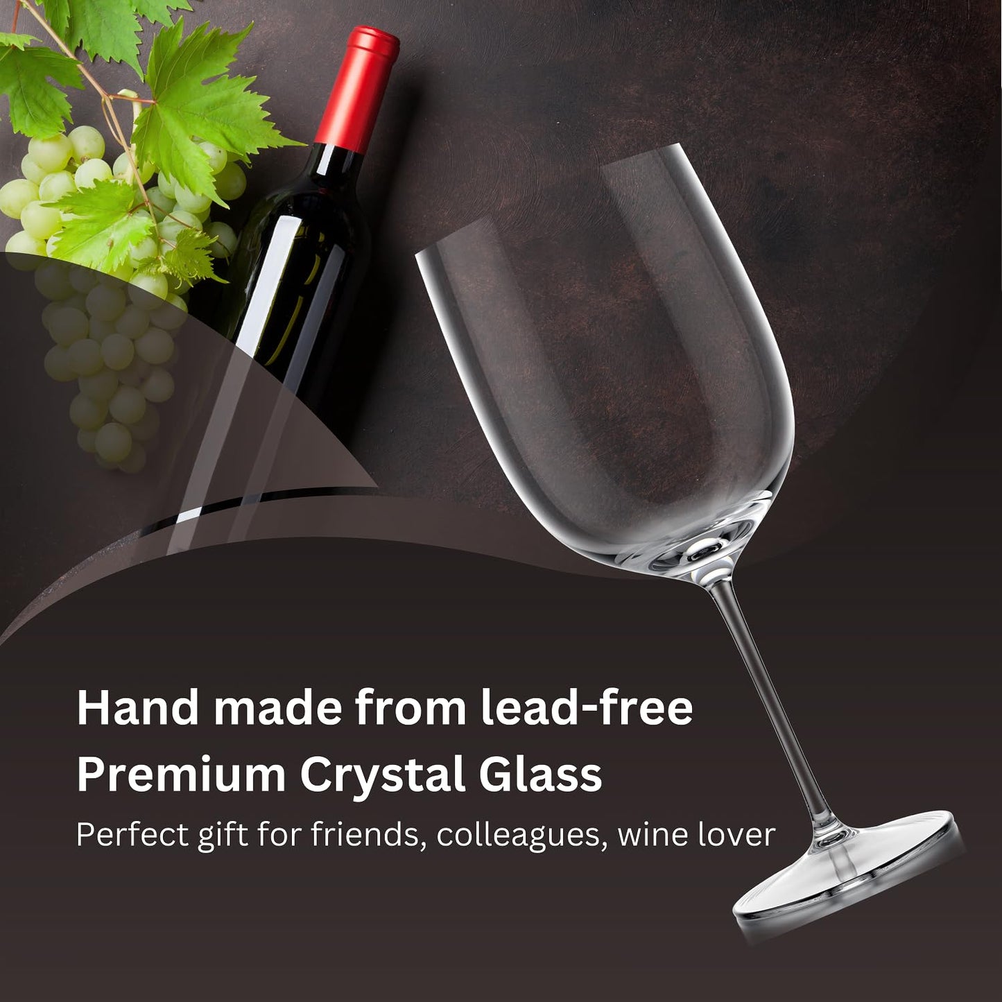 Set of 8 Elegant Unbreakable Wine Glasses