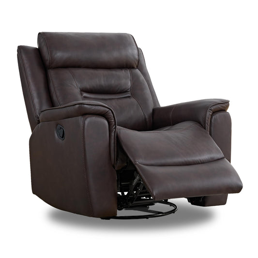 Leather Recliner Swivel Rocker Chair