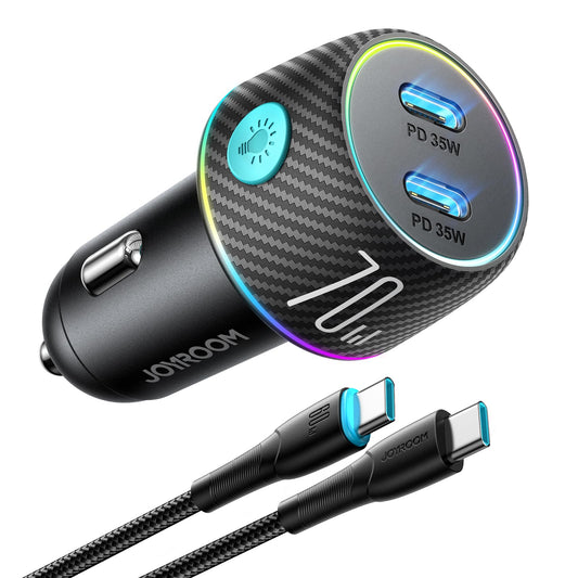 JOYROOM 70W USB C Car Charger with Cable