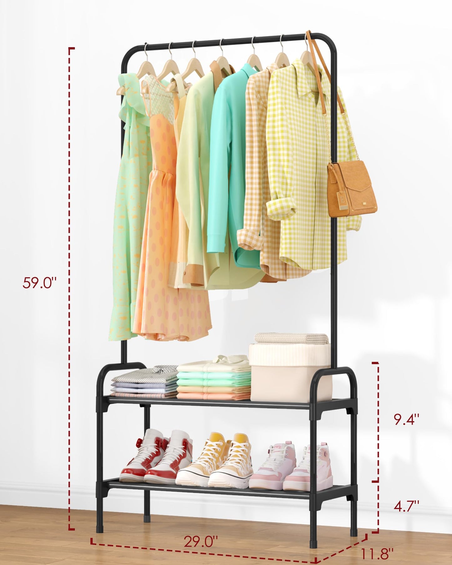 Multi-Functional Clothes and Shoe Rack
