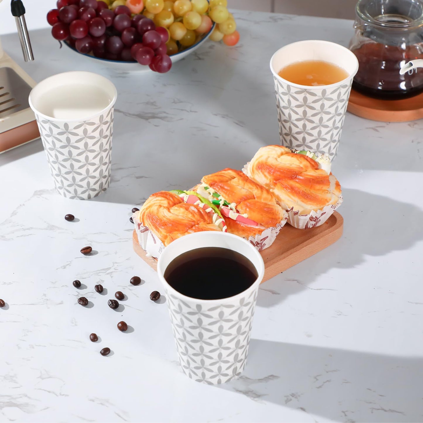 Disposable 12 oz Coffee Cups - 180 Pack
