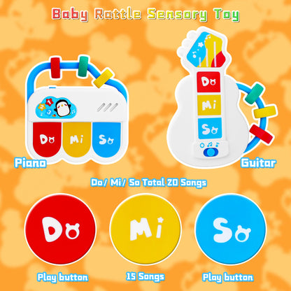 Baby Rattle Teething Toys - 5PCS Infant Set