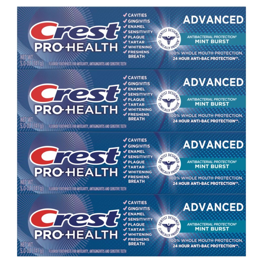 Crest Pro-Health Antibacterial Toothpaste Pack of 4