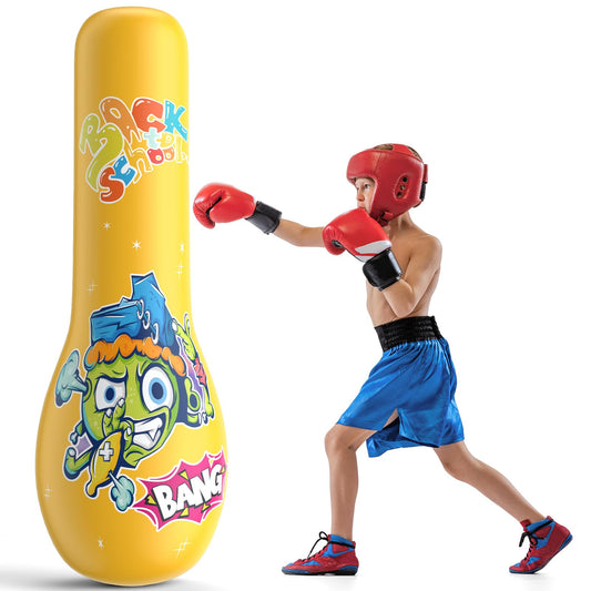 Inflatable Punching Bag for Kids 3-12 Years