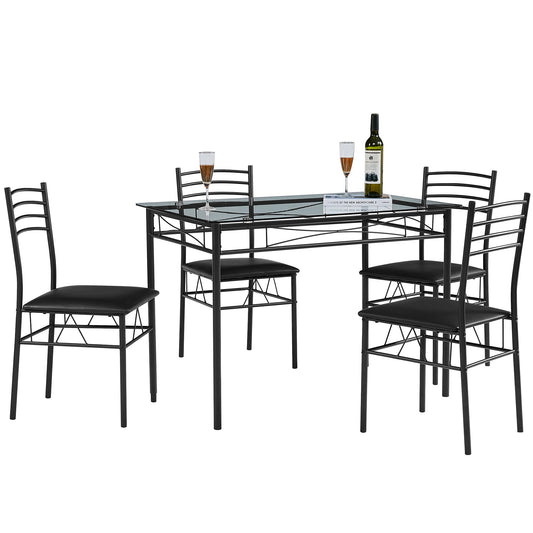 Dining Table and Chairs Set for 4 by VECELO