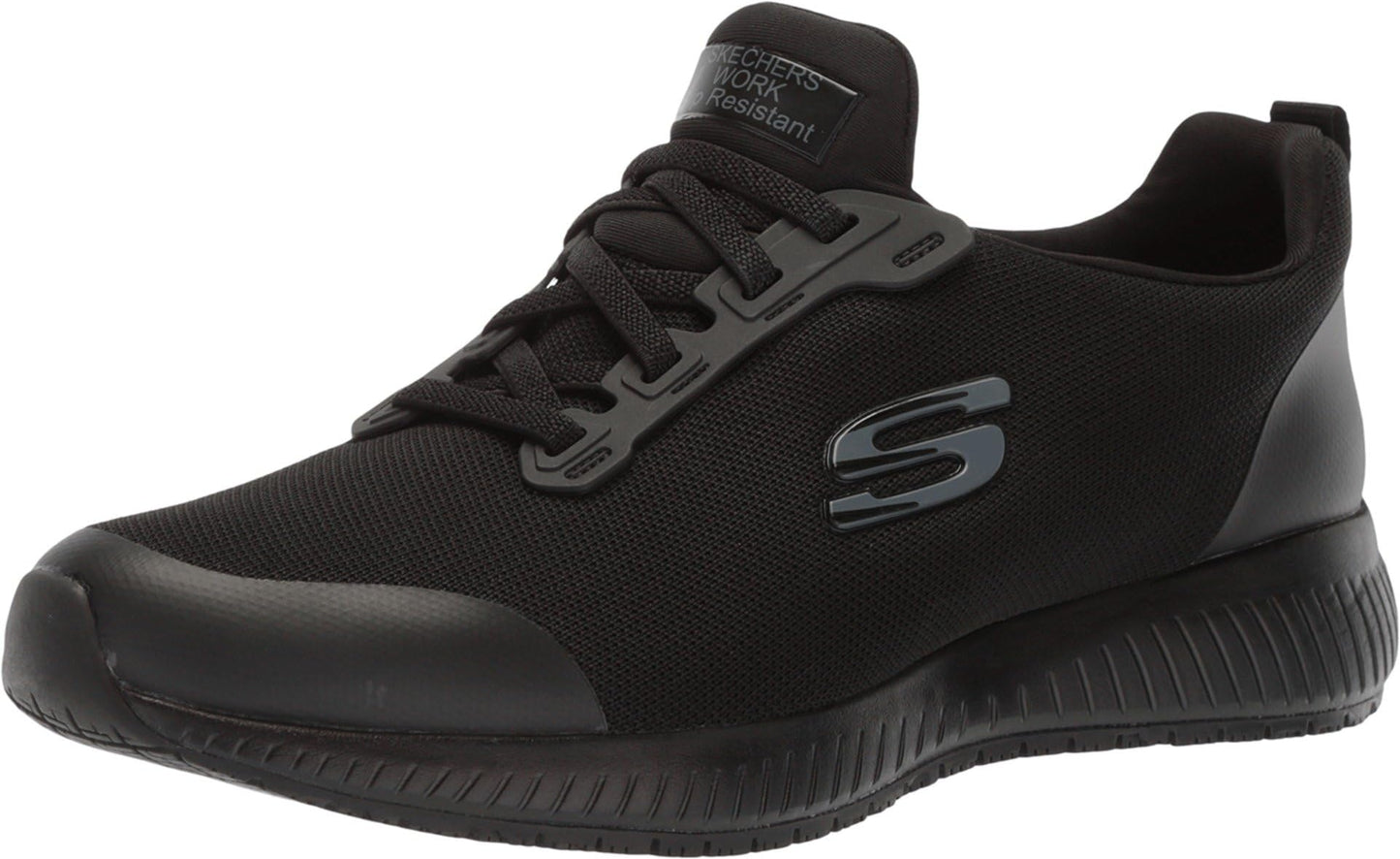 Skechers Women's Squad Sr Food Service Shoe, Black, 9.5