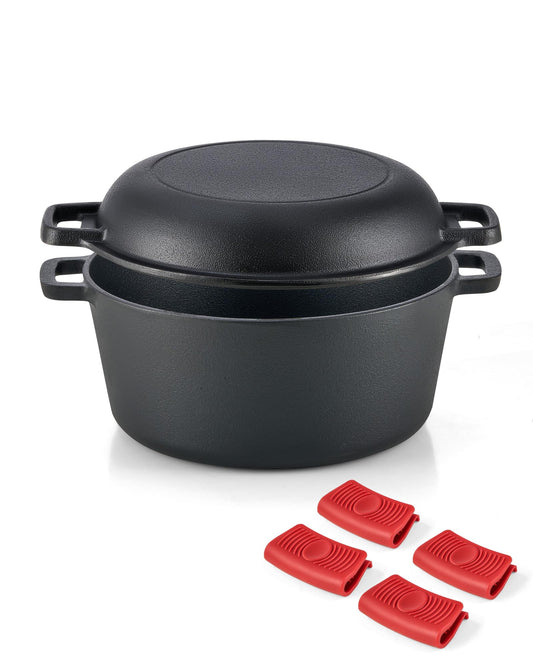 DARTMOOR 2-in-1 Cast Iron Dutch Oven Set