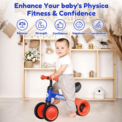 AyeKu Baby Balance Bike, Cute Toddler Bikes 12-36 Months Gifts for 1 Year Old Boy/Girl Bike to Train Baby from Standing to Running,1st First Birthday Gift