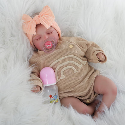 Reborn Baby Doll with Feeding Toy Kit