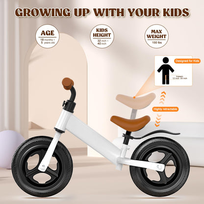12" Toddler Balance Bike for Ages 2-5