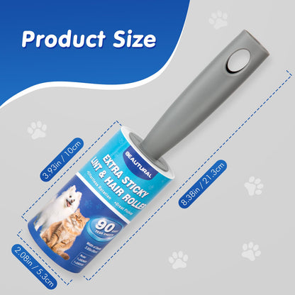 360 Sheets BEAUTURAL Extra Sticky Lint Roller