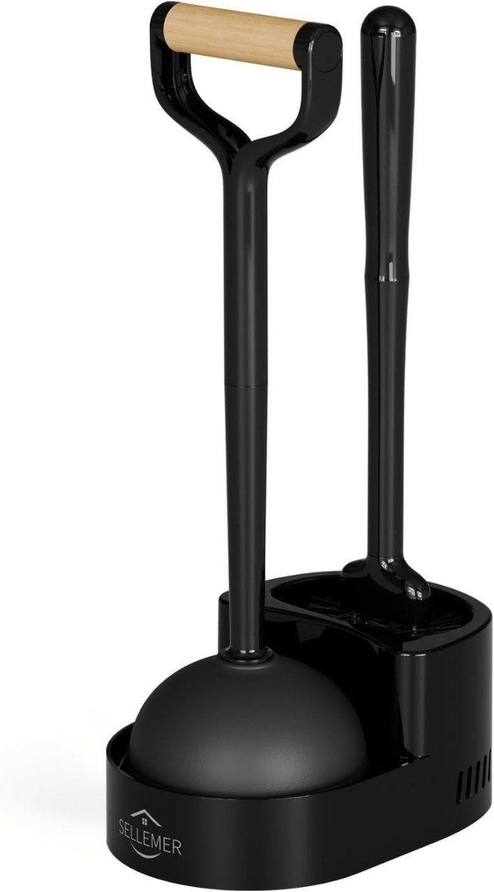 Sellemer Toilet Brush and Plunger Set