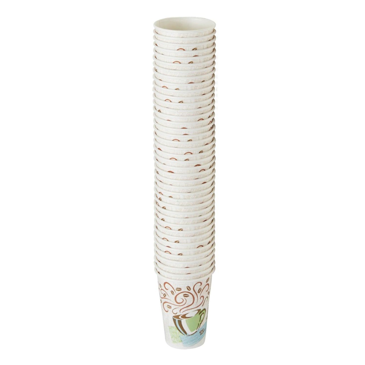 50 Pack Insulated Paper Hot Coffee Cups 8 oz