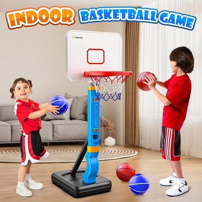 Toddler Basketball Hoop with 4 Balls by HopeRock