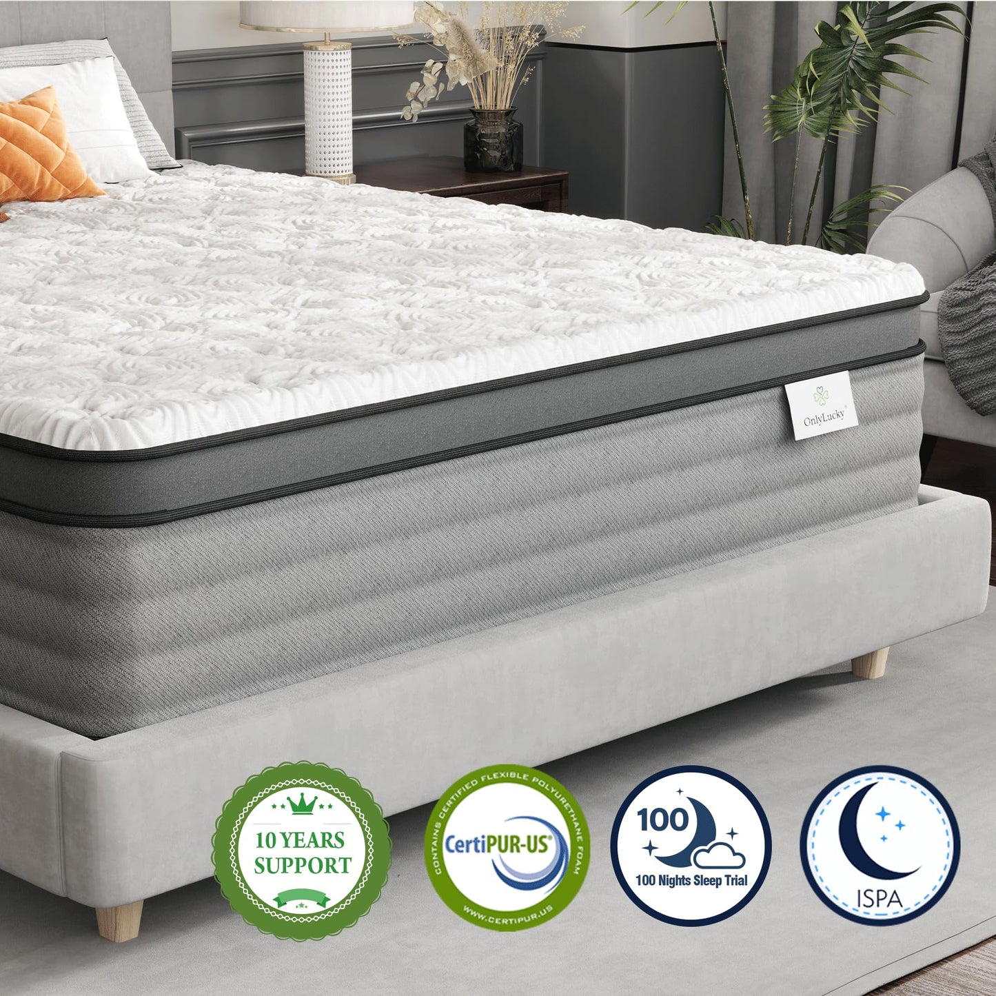 12 Inch Gel Memory Foam Hybrid Mattress