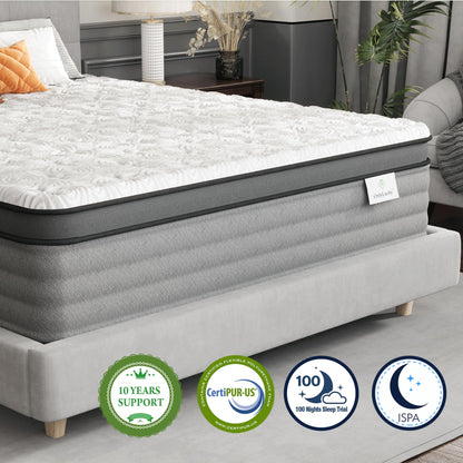 12 Inch Gel Memory Foam Hybrid Mattress