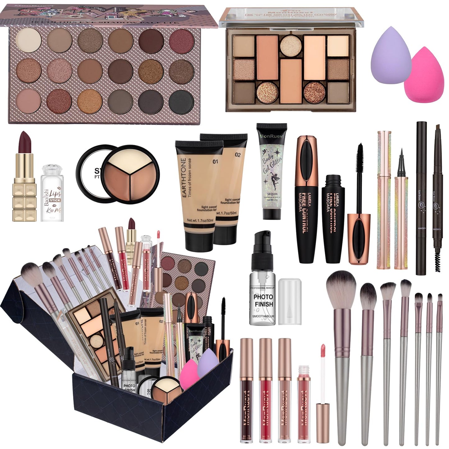 Teen Makeup Kit Set - Eyeshadow, Foundation, Gift
