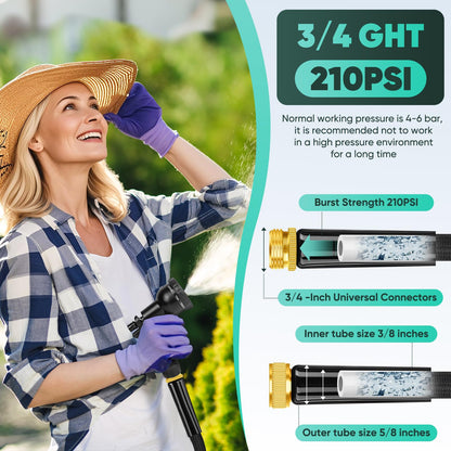 100FT Non-Expanding Garden Hose by Lipoliftco