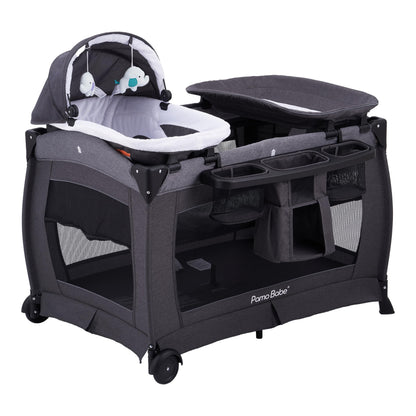 Pamo Babe Portable Playpen with Mattress and Changing Table