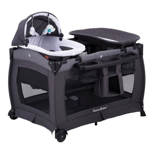 Pamo Babe Portable Playpen with Mattress and Changing Table