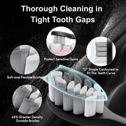 Sonic Electric Toothbrush with 10 Brush Heads