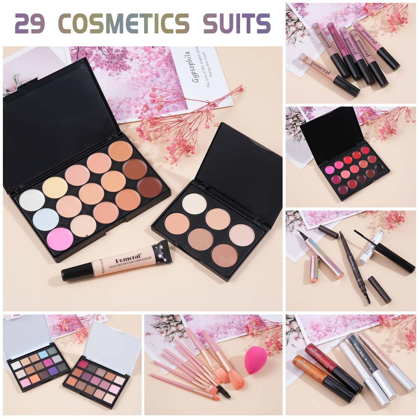 Makeup Kit for Teens and Beginners by Pomcral