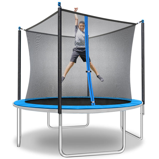 10FT Outdoor Trampoline with Safety Enclosure