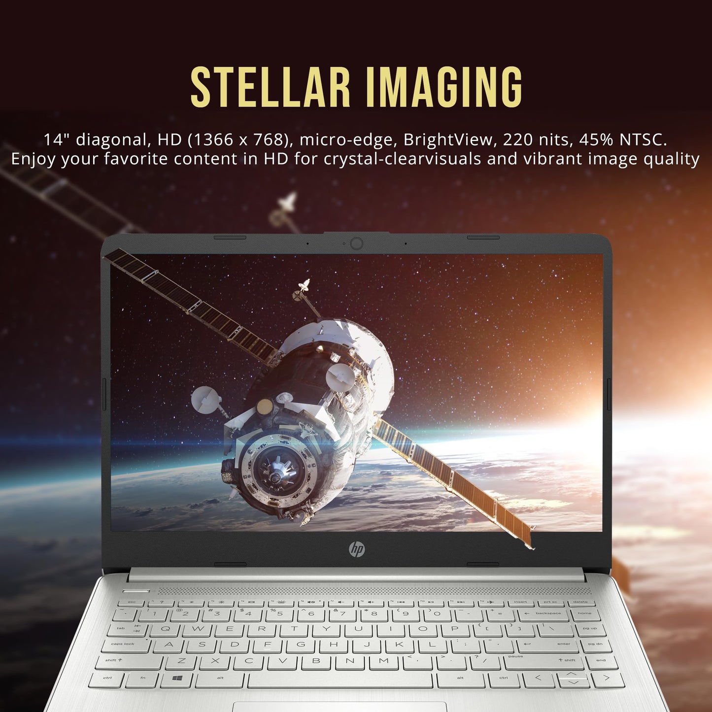 HP Stream 14" Laptop, Intel Celeron, 16GB RAM