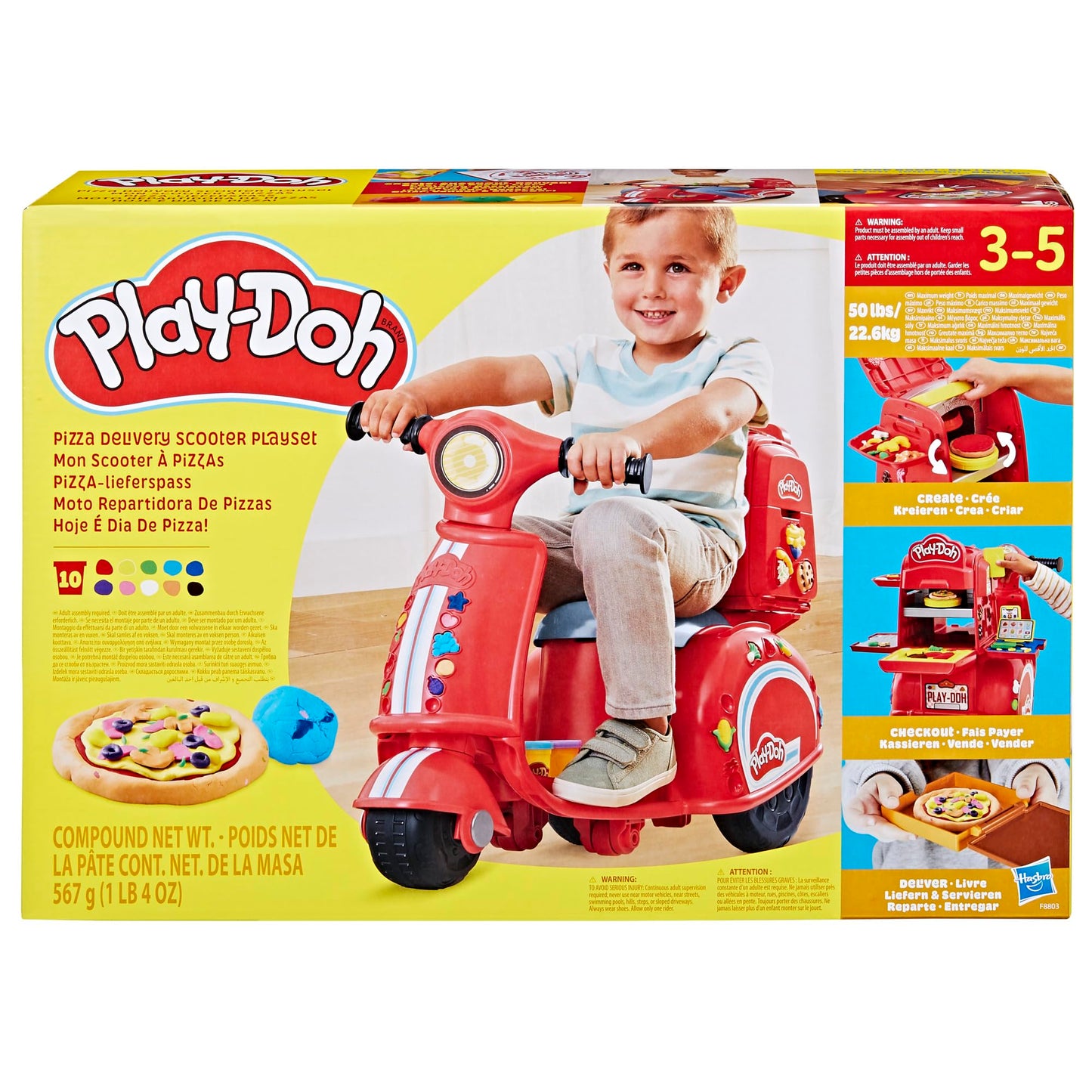 Play-Doh Pizza Delivery Scooter Playset for Kids