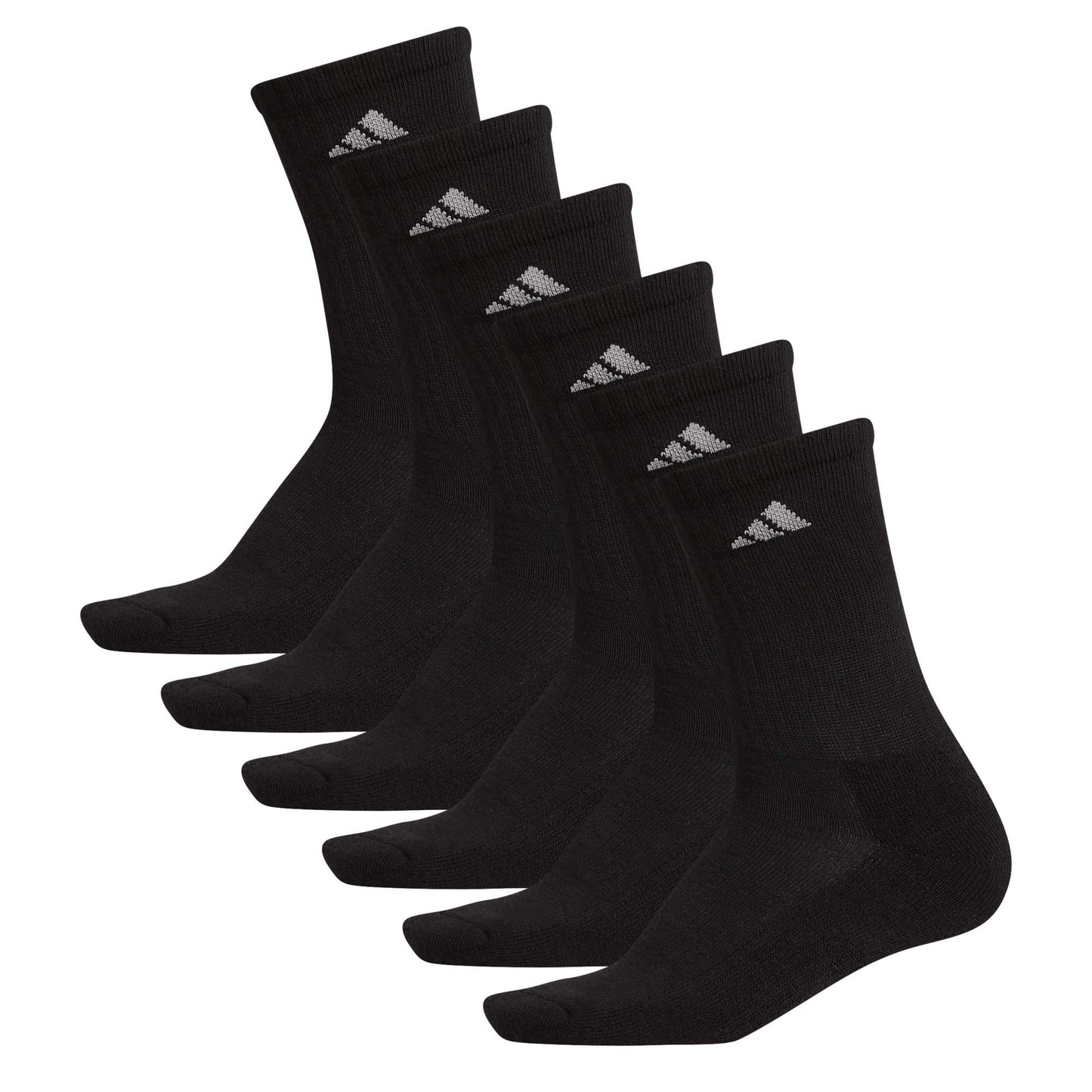 6-Pack adidas Cushioned Athletic Crew Socks