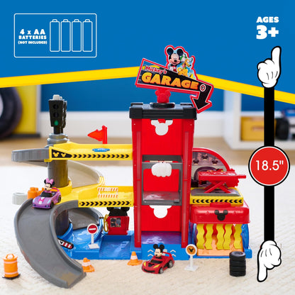 Mickey Mouse Ready to Race Garage Playset