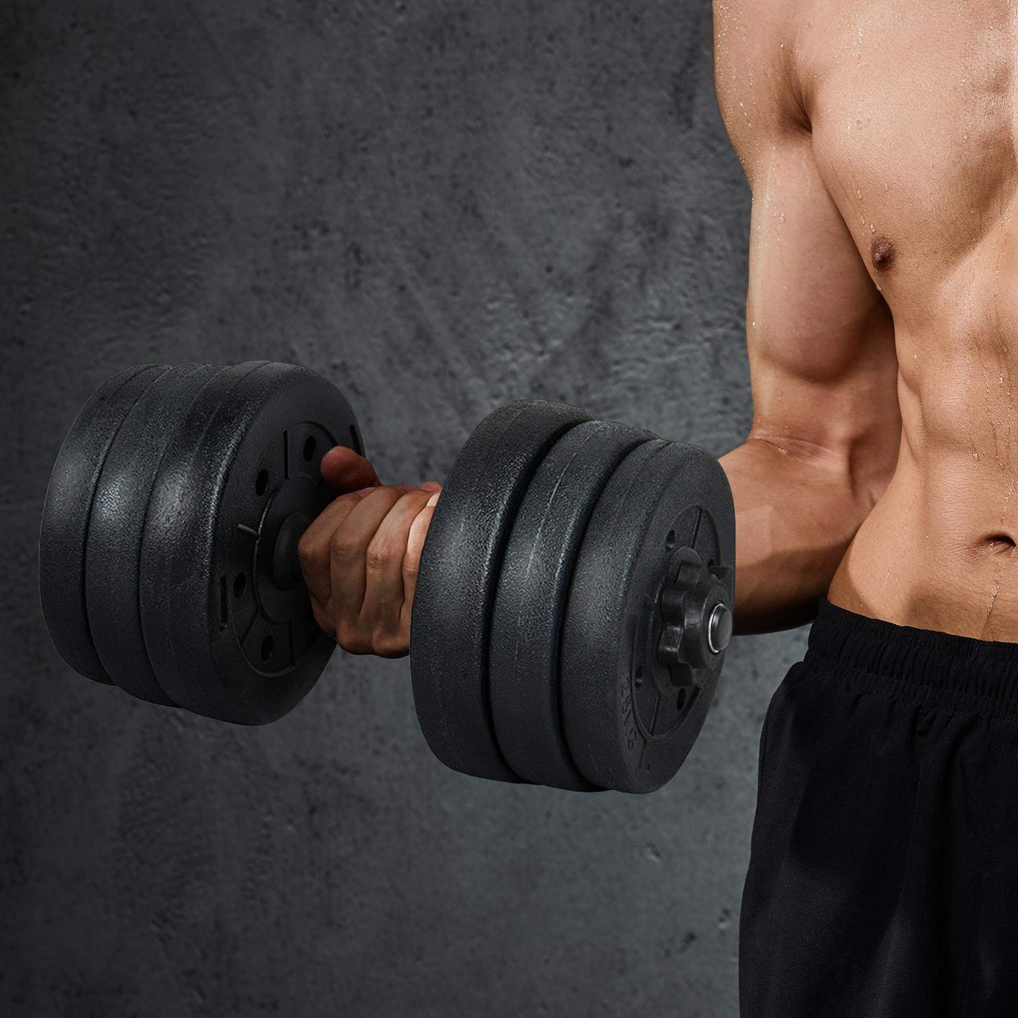 44 LB Adjustable Dumbbell Weight Set