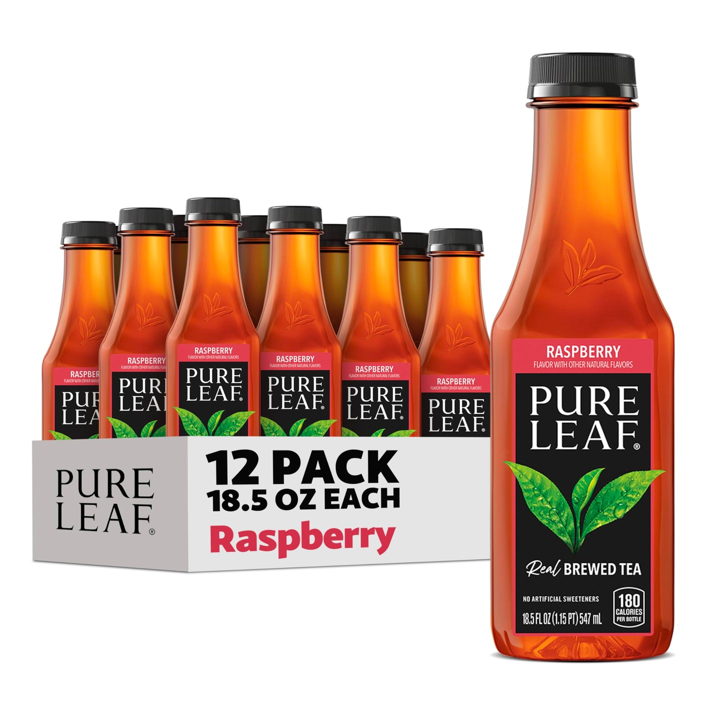Pure Leaf Raspberry Iced Tea, 12 Bottles